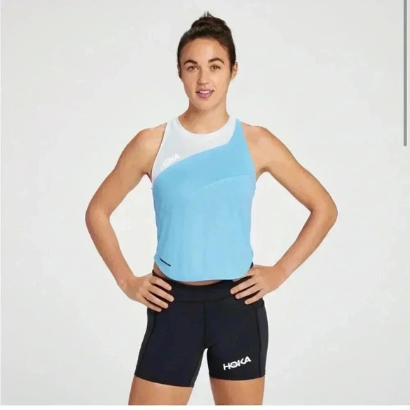 Hoka One One Size Large Medium Blue with Light Blue Glide Tank - Picture 1 of 7